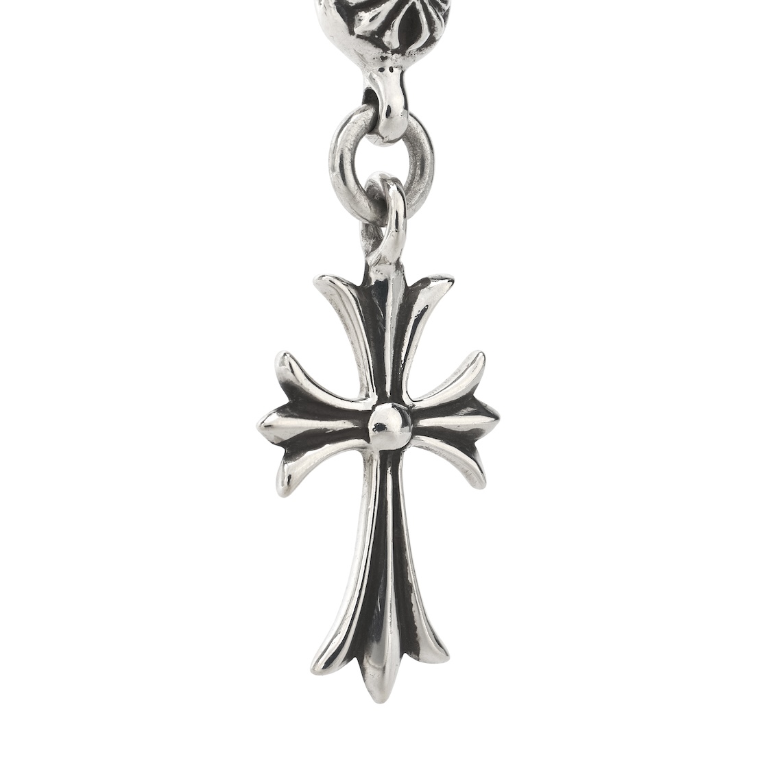 크롬하츠 원 볼 타이니 CH 크로스 펜던트 실버(Chrome Hearts 1 Ball Tiny CH Cross Pendant Silver) - 4