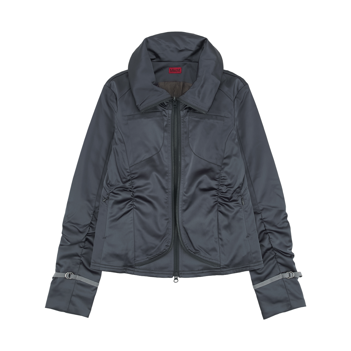 (W) 미스치프 모토 집 자켓 차콜((W) Mischief Moto Zip Jacket Charcoal) - 2