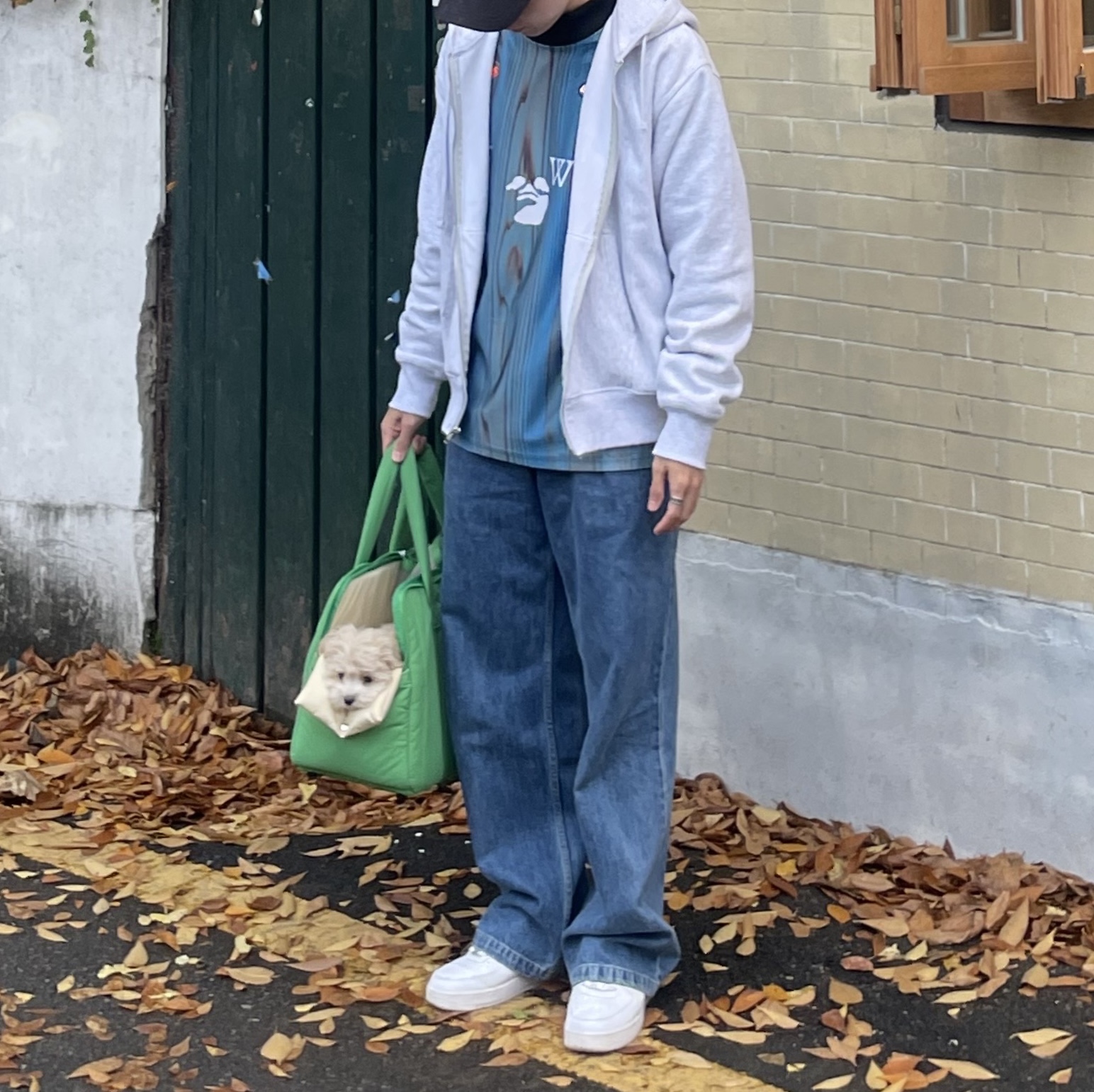 Nike Air Force 1 '07 Low White, Nike x Off-White NRG Jersey Imperial Blue - Asia 착용 스타일