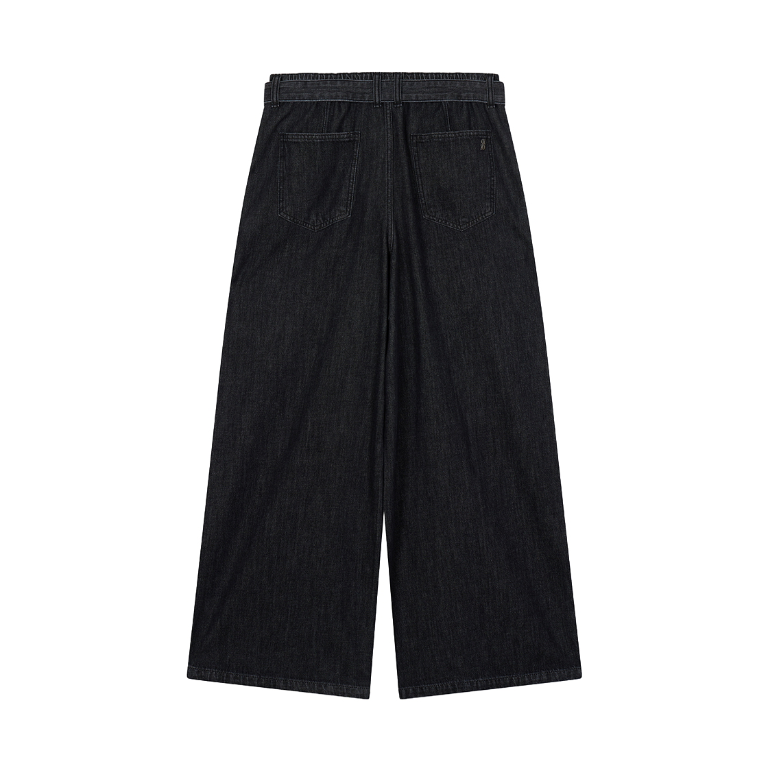 지오송지오 컬렉션 핀턱 데님 팬츠 블랙 BI2PT228BK(ZIOSONGZIO COLLECTION Pin Tuck Denim Pants Black) - 2