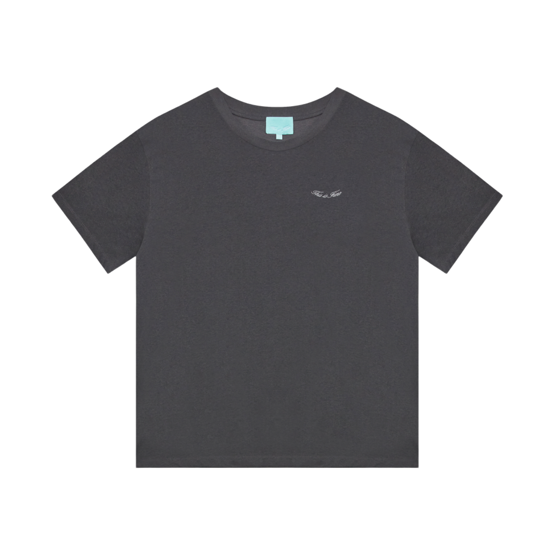 디스이즈파인 스탠다드 로고 티 챠콜