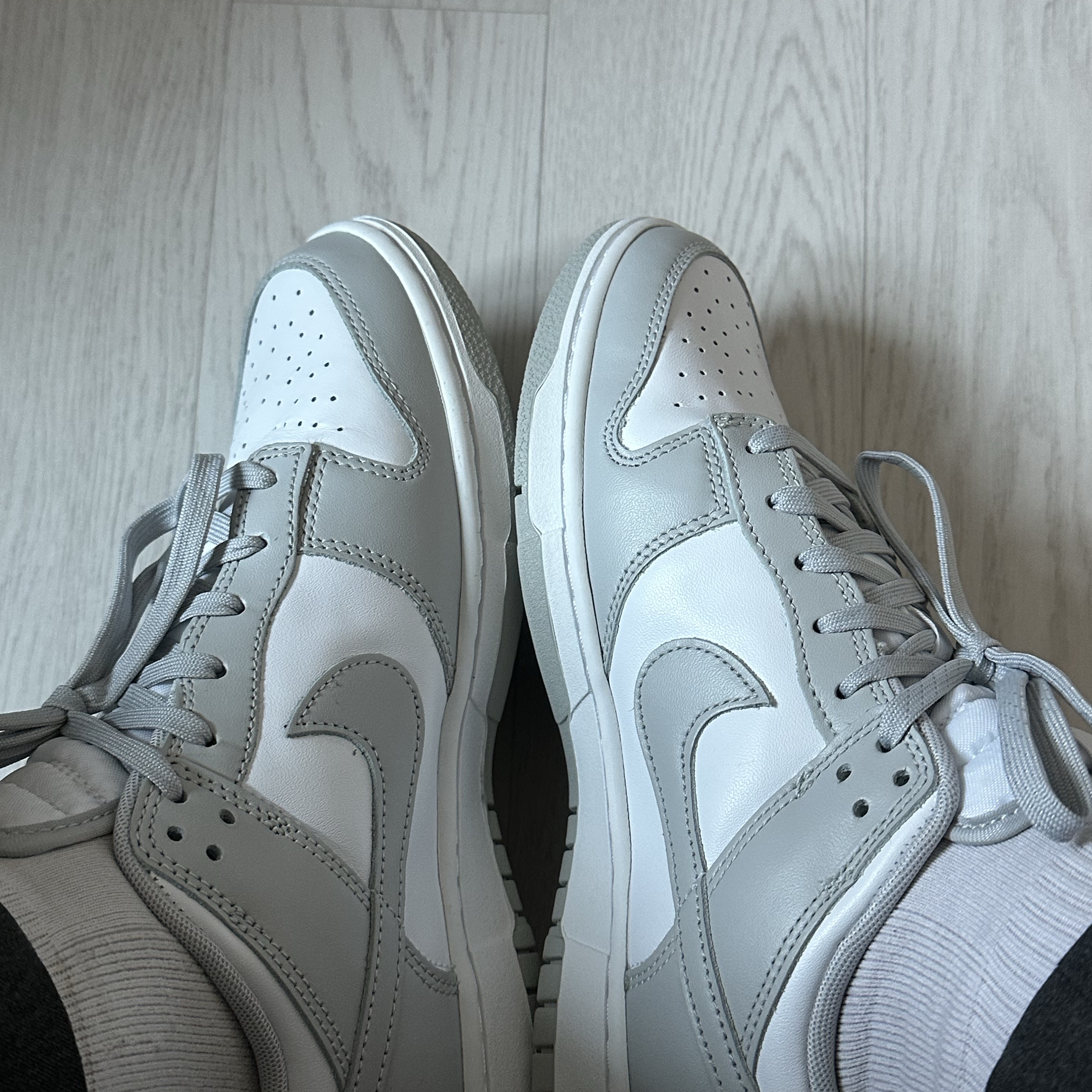 Nike Dunk Low Retro Grey Fog 착용 스타일 - 1