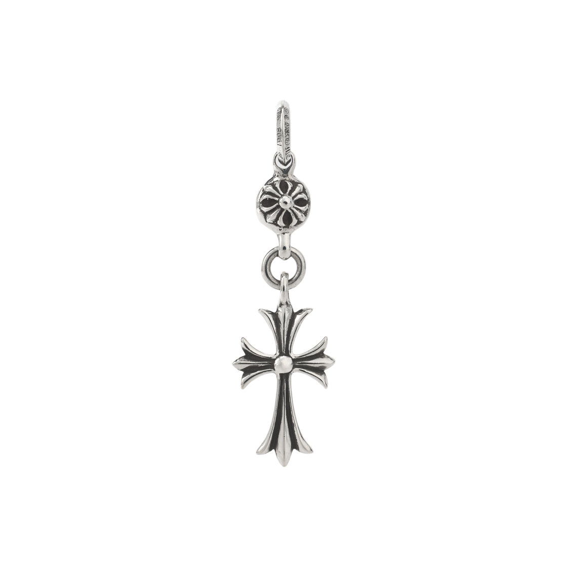 크롬하츠 원 볼 타이니 CH 크로스 펜던트 실버(Chrome Hearts 1 Ball Tiny CH Cross Pendant Silver)