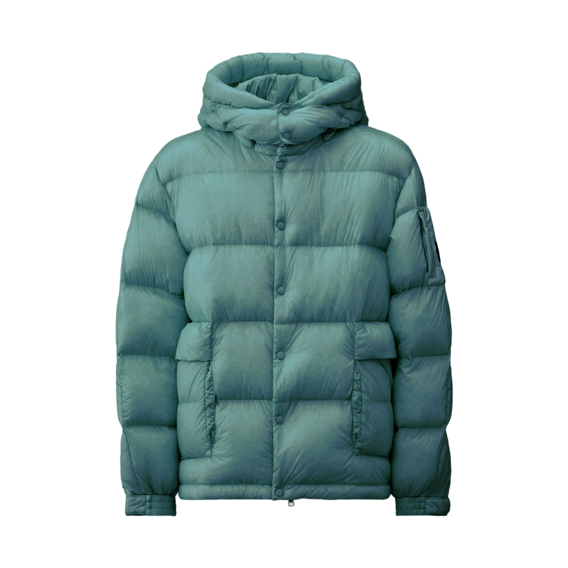 C.P. 컴퍼니 D.D. 쉘 디테처블 후드 다운 자켓 에게안 블루 라이트 블루 - 26SS(C.P. Company D.D. Shell Detachable Hood Down Jacket Aegean Blue Light Blue - 26SS)