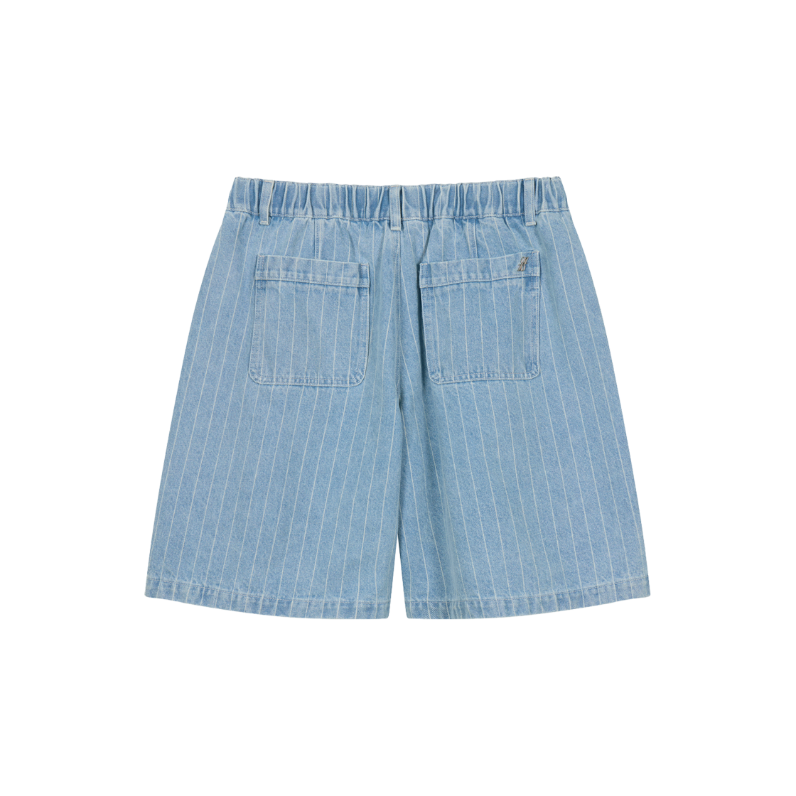 지오송지오 컬렉션 스트라이프 데님 쇼츠 라이트블루 BI3PT323LB(ZIOSONGZIO COLLECTION Stripe Denim Shorts Light Blue) - 2