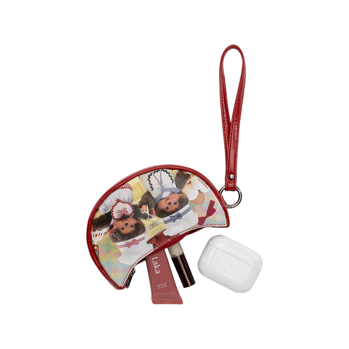 [KREAM 단독][사은품증정] 조셉앤스테이시 빕 파우치 쉐프 몬치치 레드([KREAM 단독][사은품증정] JOSEPH&STACEY Bib Pouch Chief Monchhichi Red) - 2