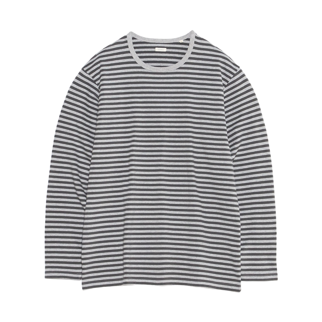 나나미카 쿨맥스 스트라이프 저지 롱슬리브 티셔츠 믹스 그레이 그레이(Nanamica Coolmax Stripe Jersey LS T-Shirt Mix Gray Gray) - 1