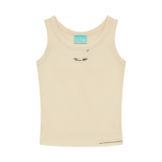 THIS IS FINE Ribbed Sleeveless Top Butter