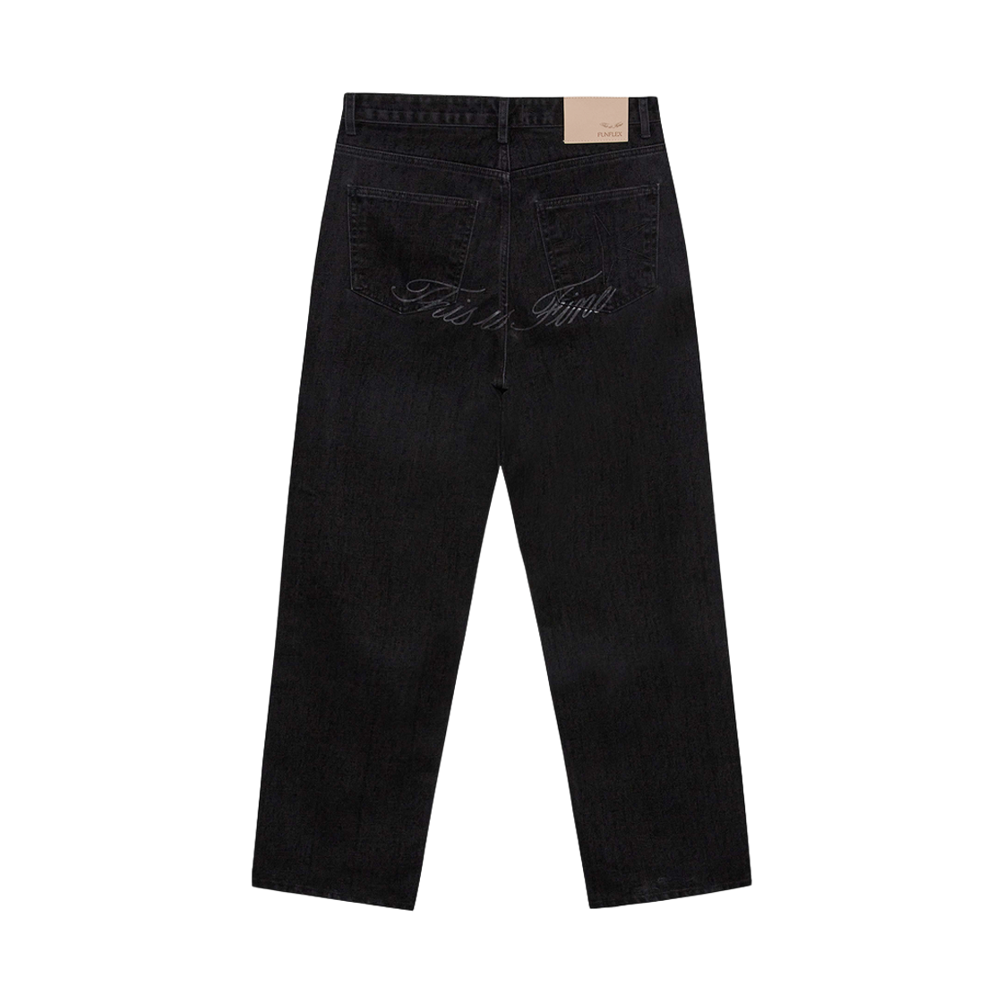 디스이즈파인 릴랙스드 시그니처 진 스웨이드 블랙(THIS IS FINE Relaxed Signature Jean Suede Black)