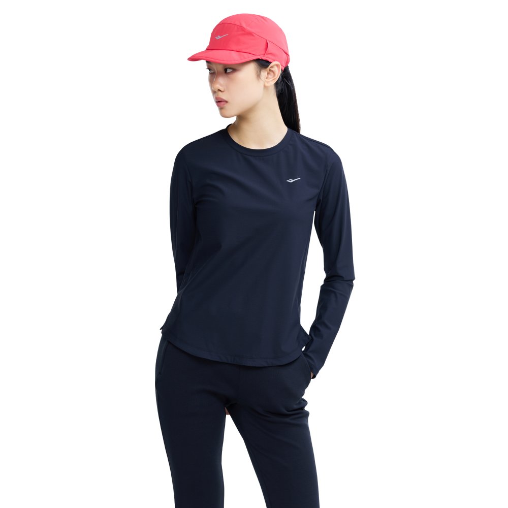 프로-스펙스 여성 심리스 벤트홀 베이스 레이어 긴팔 티셔츠 블랙(PRO-SPECS Women Seamless Vent-Hole Base Layer L/S T-Shirt Black) - 5