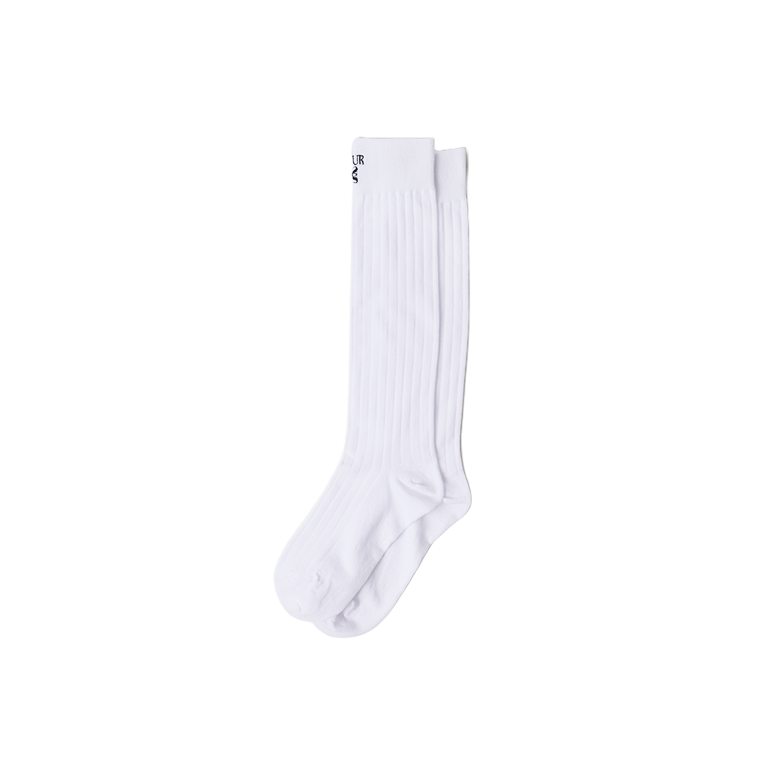 세터 우먼 시스루 골지 삭스 화이트(SATUR W See-through Ribbed Socks White)