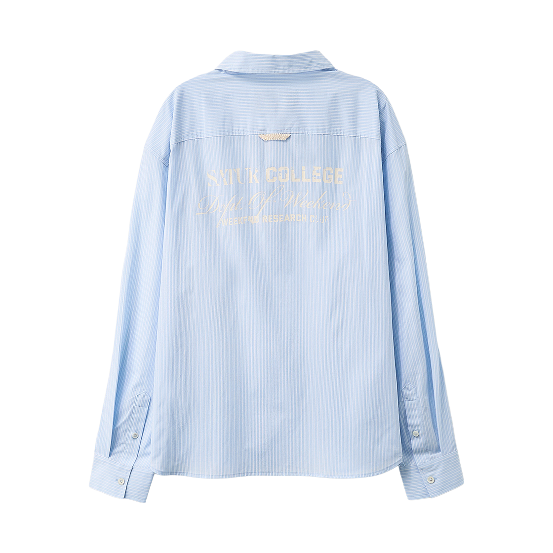 [사은품 증정] 세터 레터링 스트라이프 셔츠 블루([사은품 증정] SATUR Lettering Stripe Shirt Blue) - 2