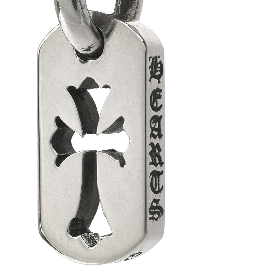 크롬하츠 도그택 타이니 컷아웃 크로스 펜던트 실버(Chrome Hearts Dog Tag Tiny Cut Out Cross Pendant Silver) - 3