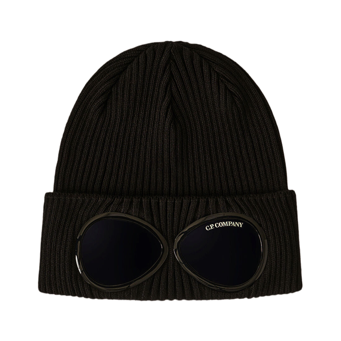 C.P. 컴퍼니 코튼 고글 비니 블랙 - 26SS(C.P. Company Cotton Goggle Beanie Black - 26SS)