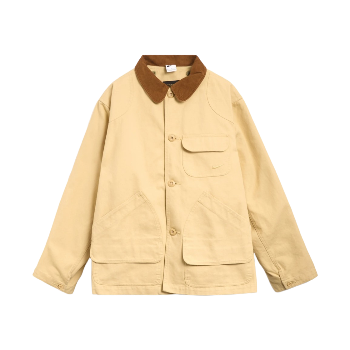 FZ0133-252 Nike Life Flannel Lined Barn Coat Sesame - Asia