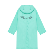 THIS IS FINE Hooded Single Coat TIF Blue