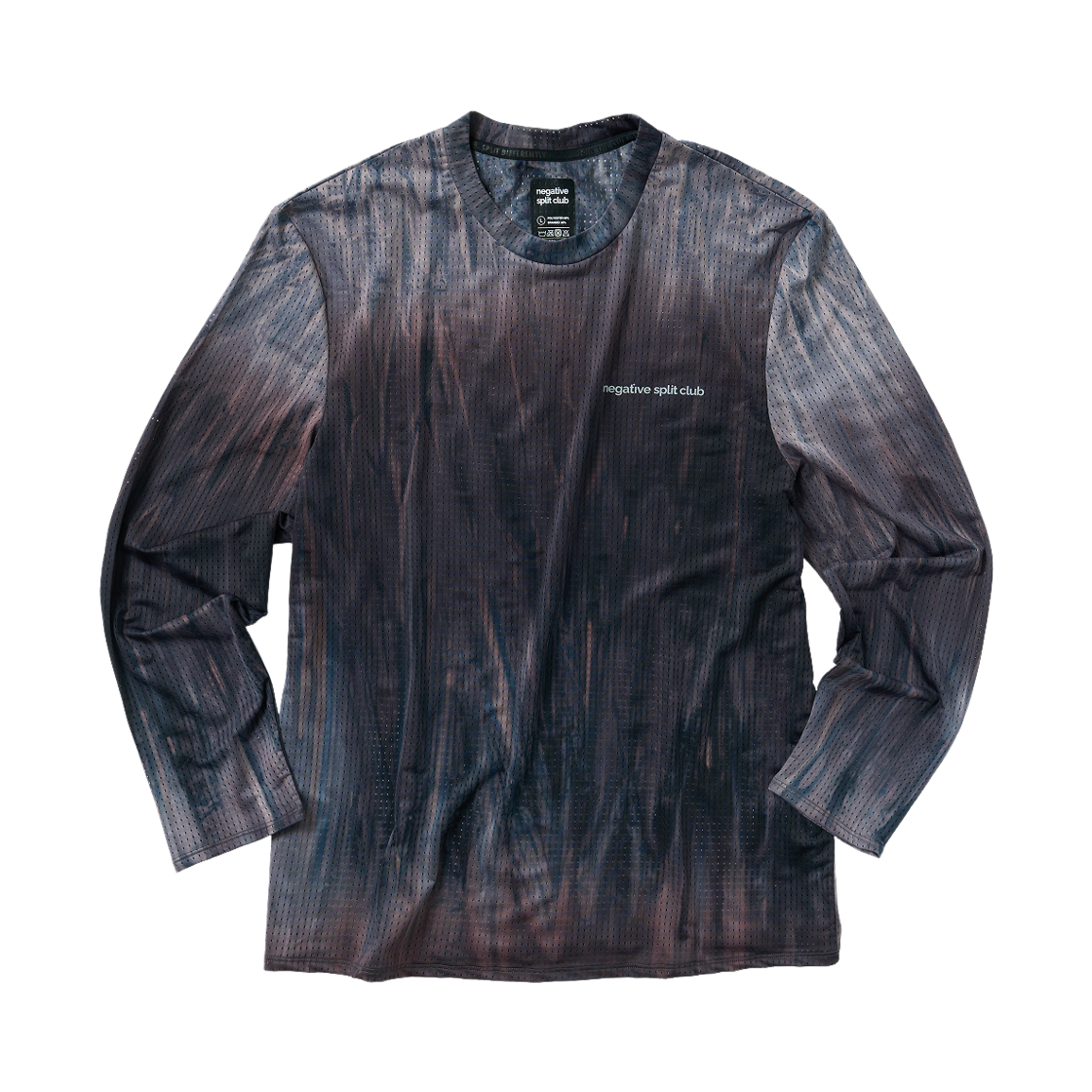 네거티브 스플릿 클럽 에어벤트 타이다잉 레이싱 롱슬리브 오로라(negative split club Airvent Tie-Dye Racing Long Sleeve Aurora)