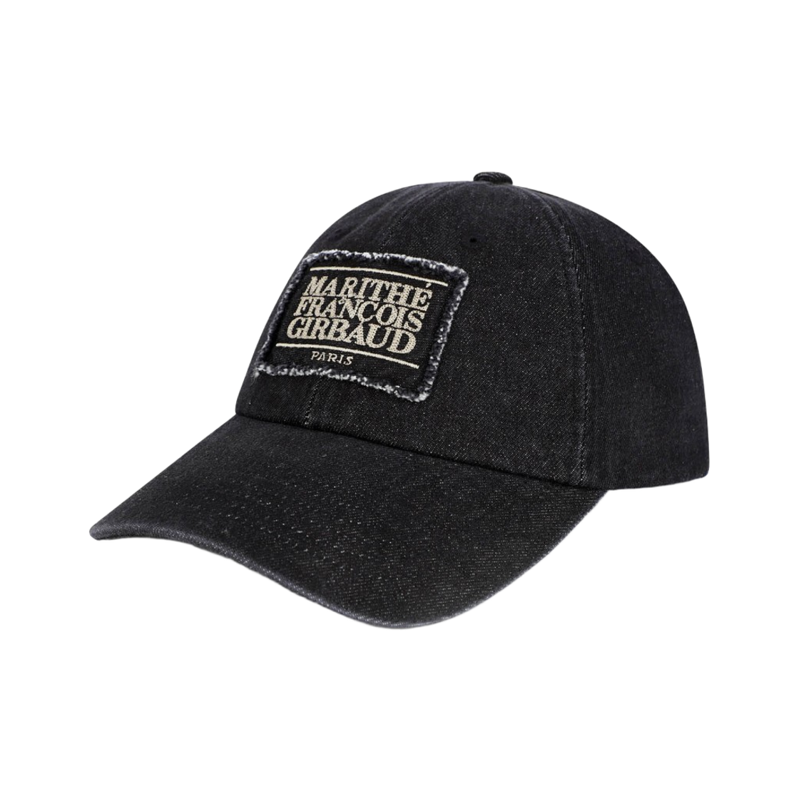 마리떼 프랑소와 저버 피그먼트 스몰 클래식 로고 캡 워시드 블랙(Marithe Francois Girbaud Pigment Small Classic Logo Cap Washed Black)