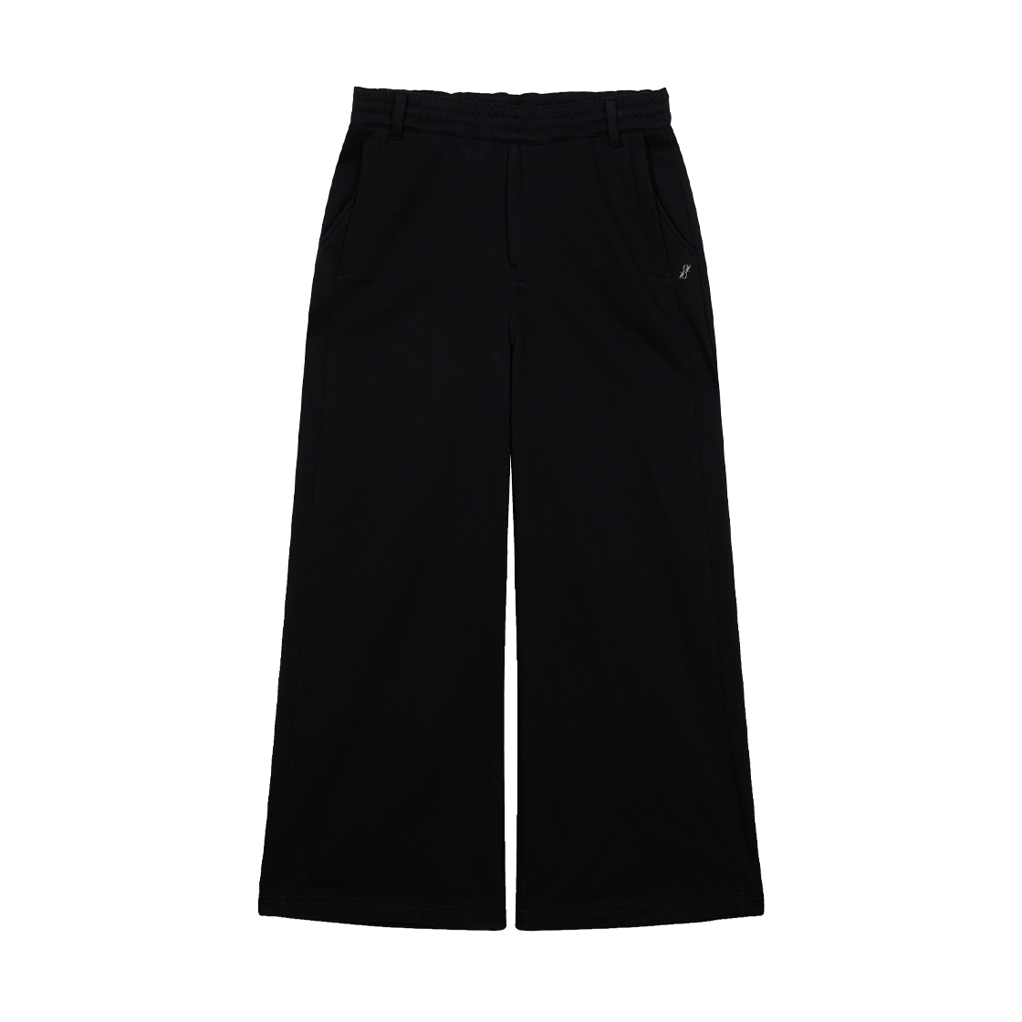 지오송지오 컬렉션 와이드 스웻 팬츠 블랙 BI2PT201BK(ZIOSONGZIO COLLECTION Wide Sweatpants Black)