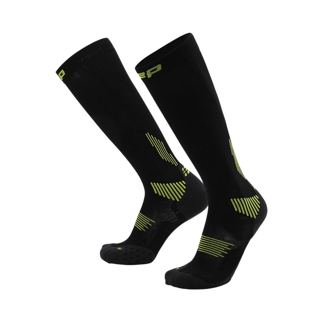 WP70LR CEP Core Run Socks 5.0 Black Lime