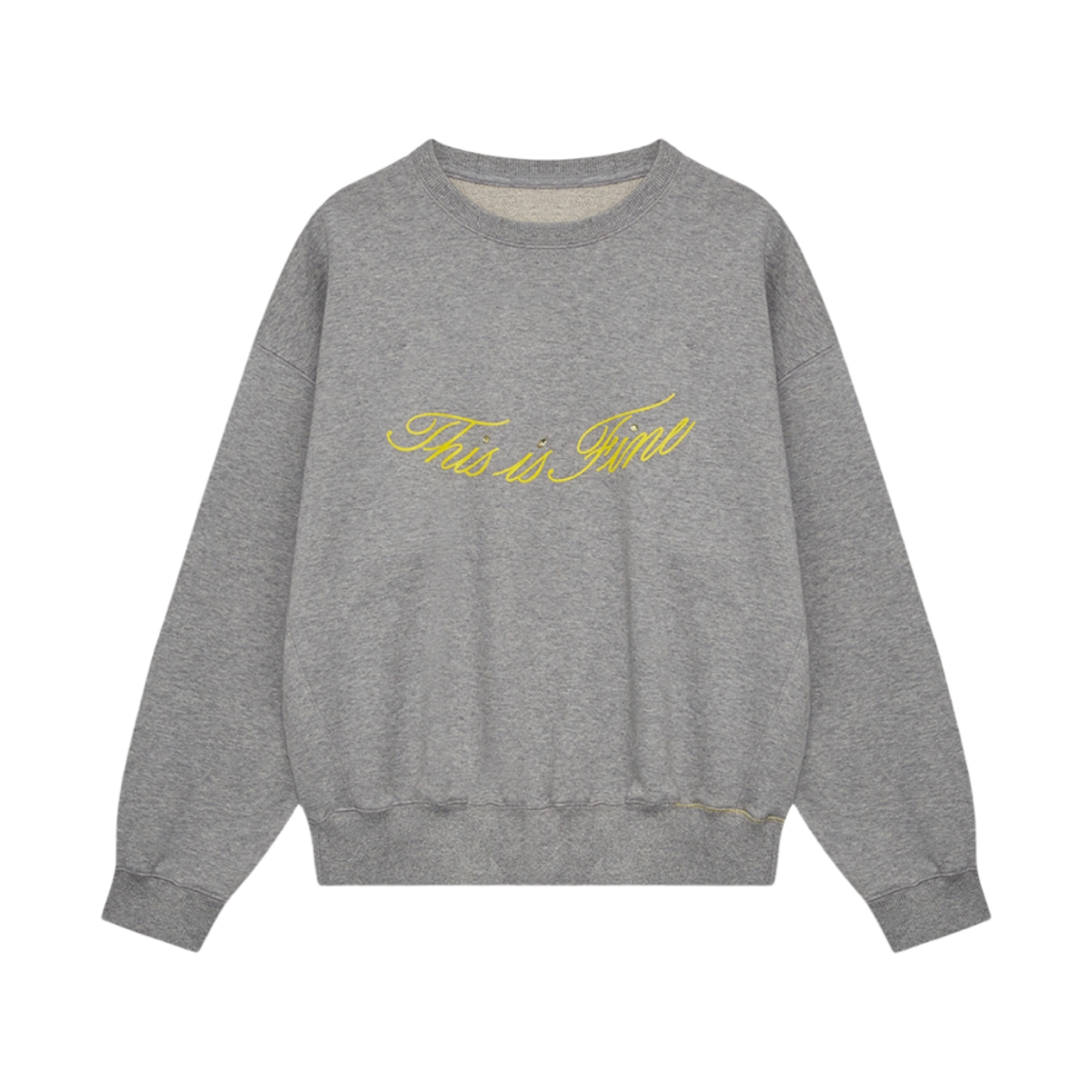 디스이즈파인 스탠다드 시그니처 스웻셔츠 스포티프 그레이(THIS IS FINE Standard Signature Sweatshirt Sportif Gray)