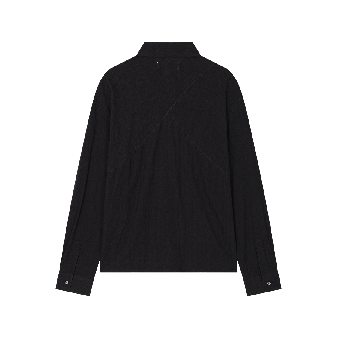 웨이비니스 호라이즌 스트라이프 셔츠 텍스처드 블랙(Waviness Horizon Stripe Shirts Textured Black) - 2