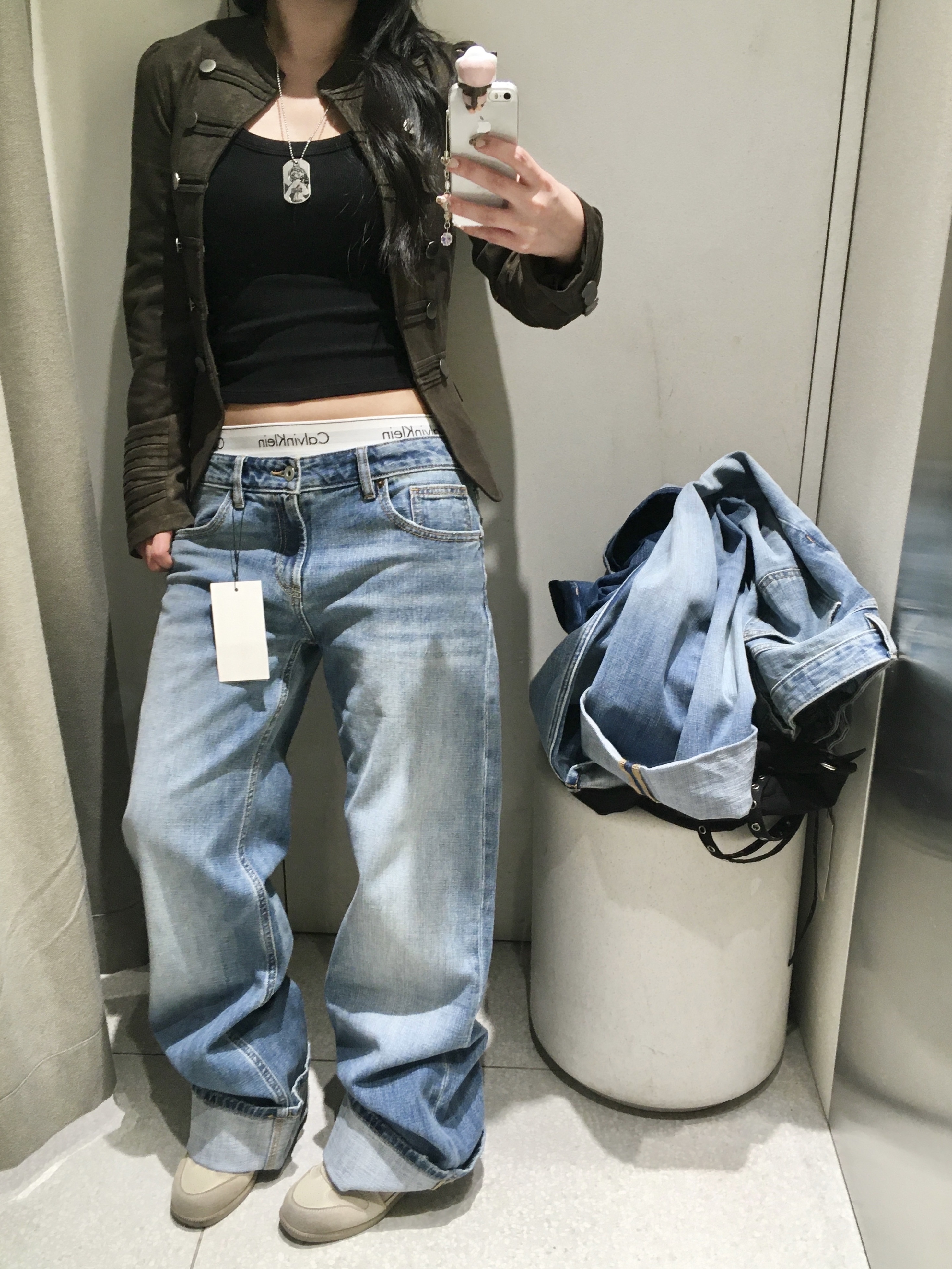 Calvin Klein Cotton Stretch 3-pack Low Rise Trunk Black, Hysteric Glamour Guitar Girl Ball Chain Necklace Silver 착용 스타일