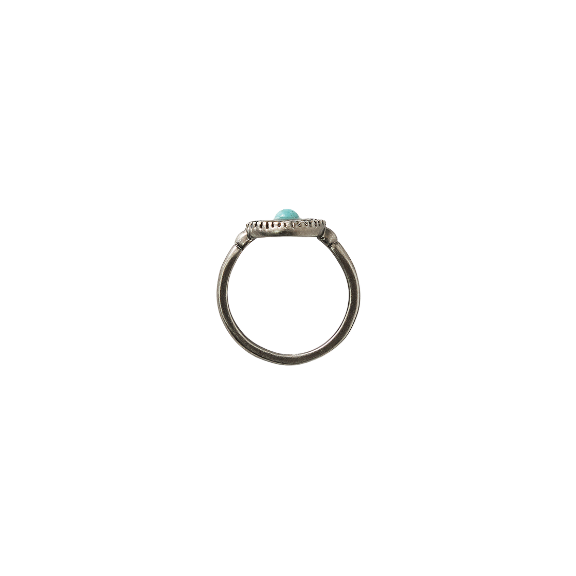 세터 썬 레트로 신세틱 터키석 링 실버(SATUR Sun Retro Synthetic Turquoise Ring Silver) - 2