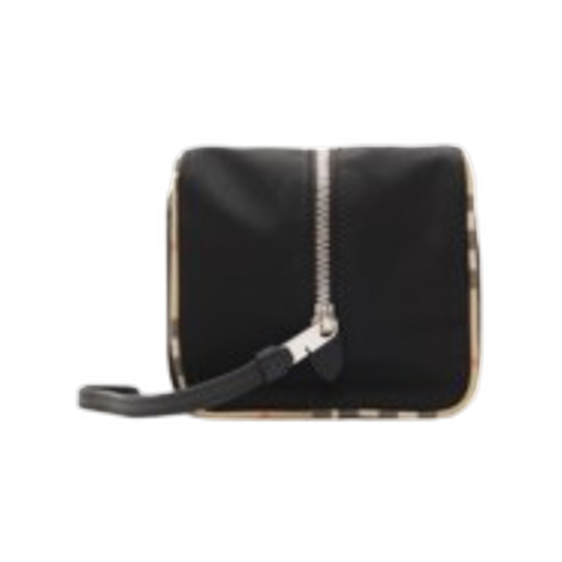 버버리 라지 체크 트림 트래블 파우치 블랙(Burberry Large Check Trim Travel Pouch Black) - 2