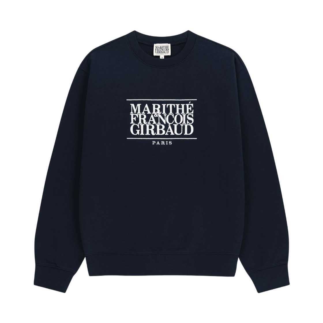 마리떼 프랑소와 저버 클래식 로고 자수 스웨트셔츠 네이비(Marithe Francois Girbaud Classic Logo Embroidery Sweatshirt Navy)