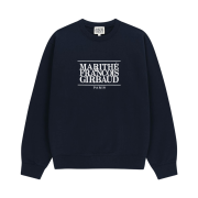 Marithe Francois Girbaud Classic Logo Embroidery Sweatshirt Navy