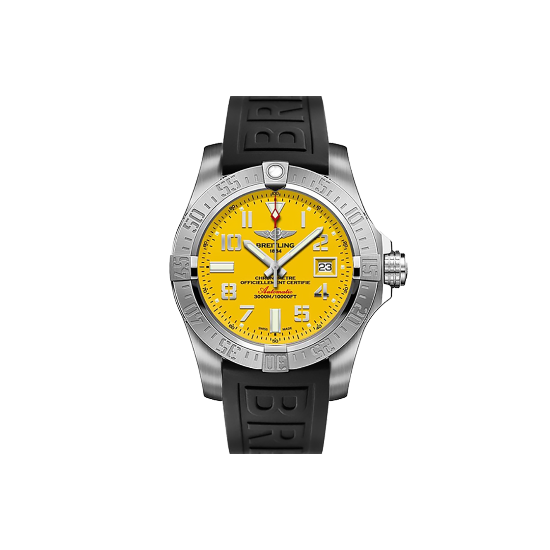 ITNLTGIK9GBN Breitling Avenger II Seawolf 45 Yellow Arabic Dial - No. 7311