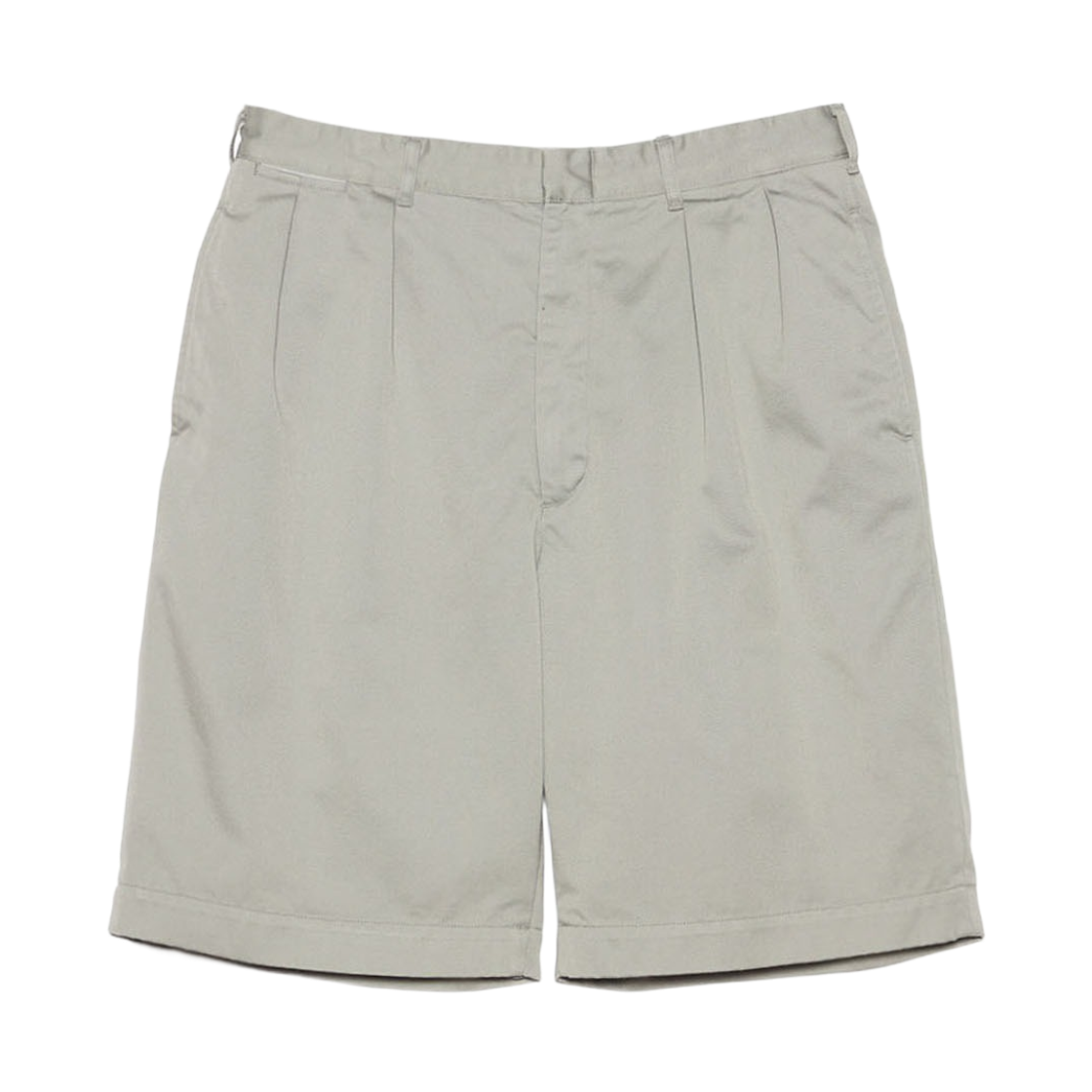 S25SD108 Nanamica Double Pleat Chino Shorts Light Gray