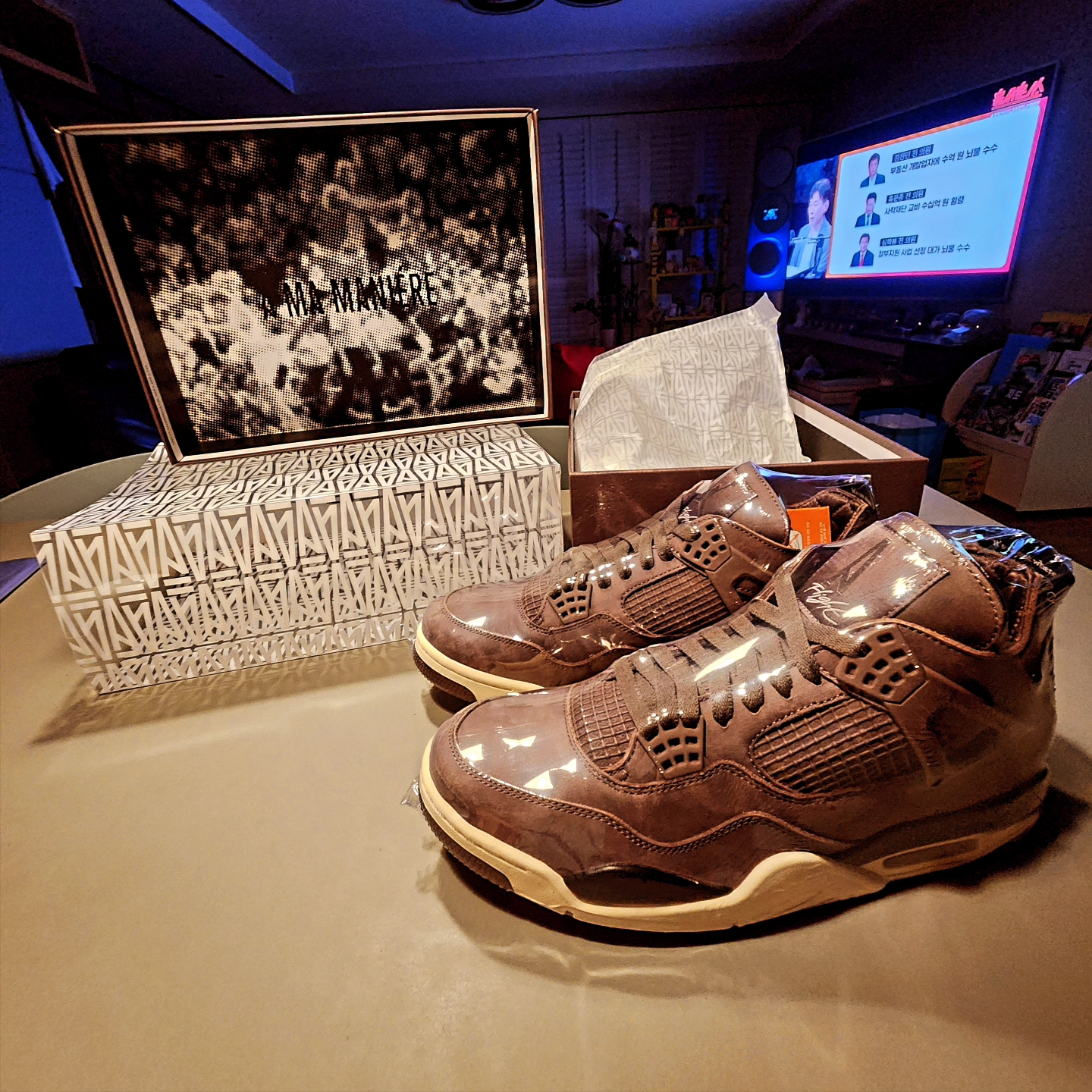Jordan 4 x A Ma Maniere Retro Violet Ore 착용 스타일