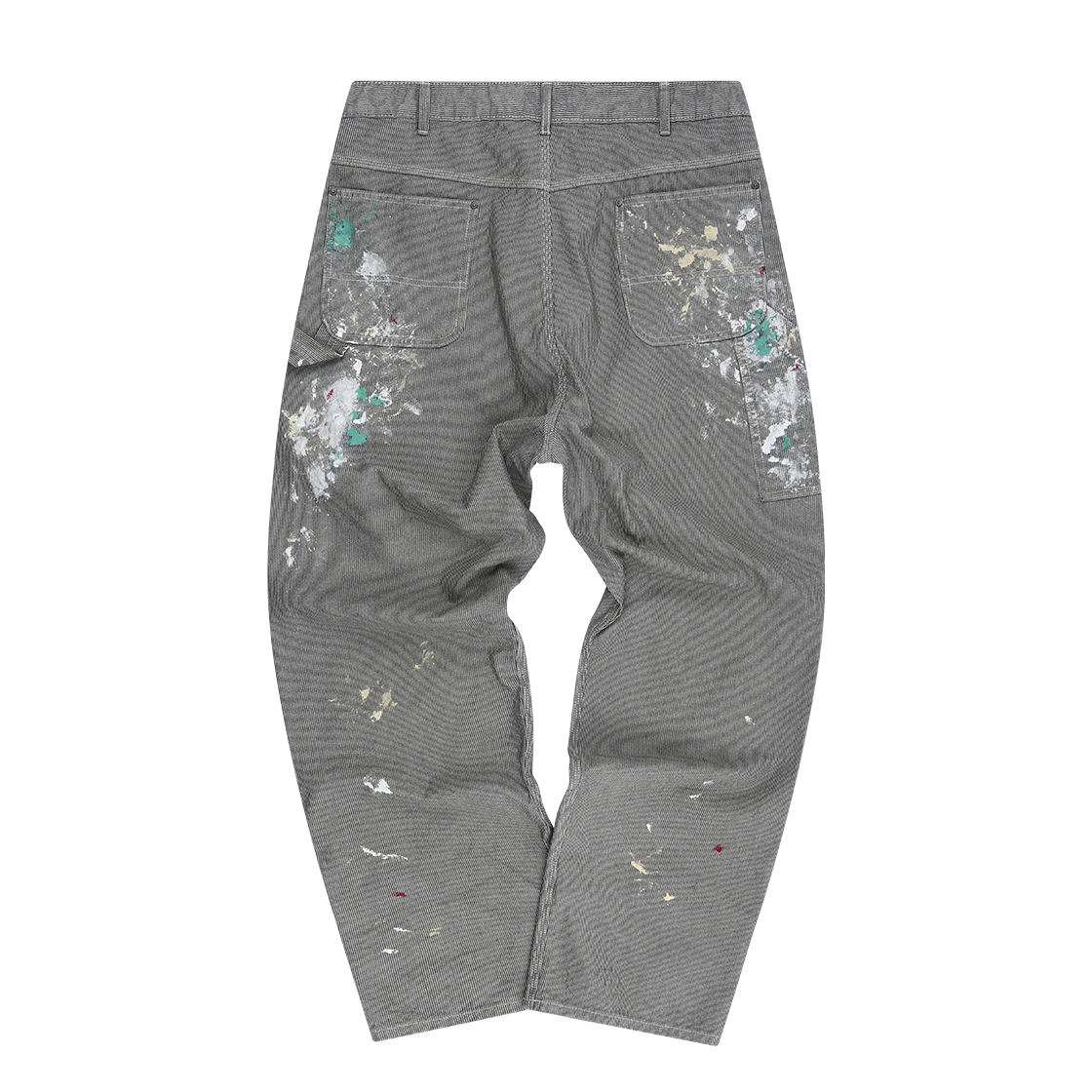 홈리스 페인트 스플레터 히코리 워크팬츠 인디고(Hommless Paint Splatter Hickory Work Pants Indigo) - 2