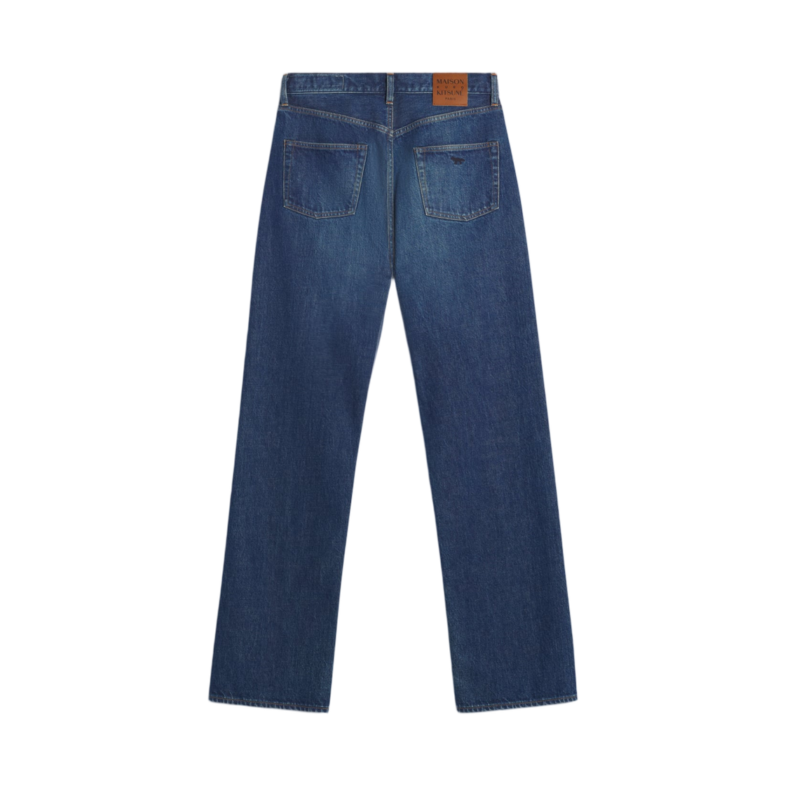메종 키츠네 x 쿠로 셀비지 보이지 데님 팬츠 페이디드 인디고(Maison Kitsune x Kuro Selvedge Voyage Denim Pants Faded Indigo) - 2