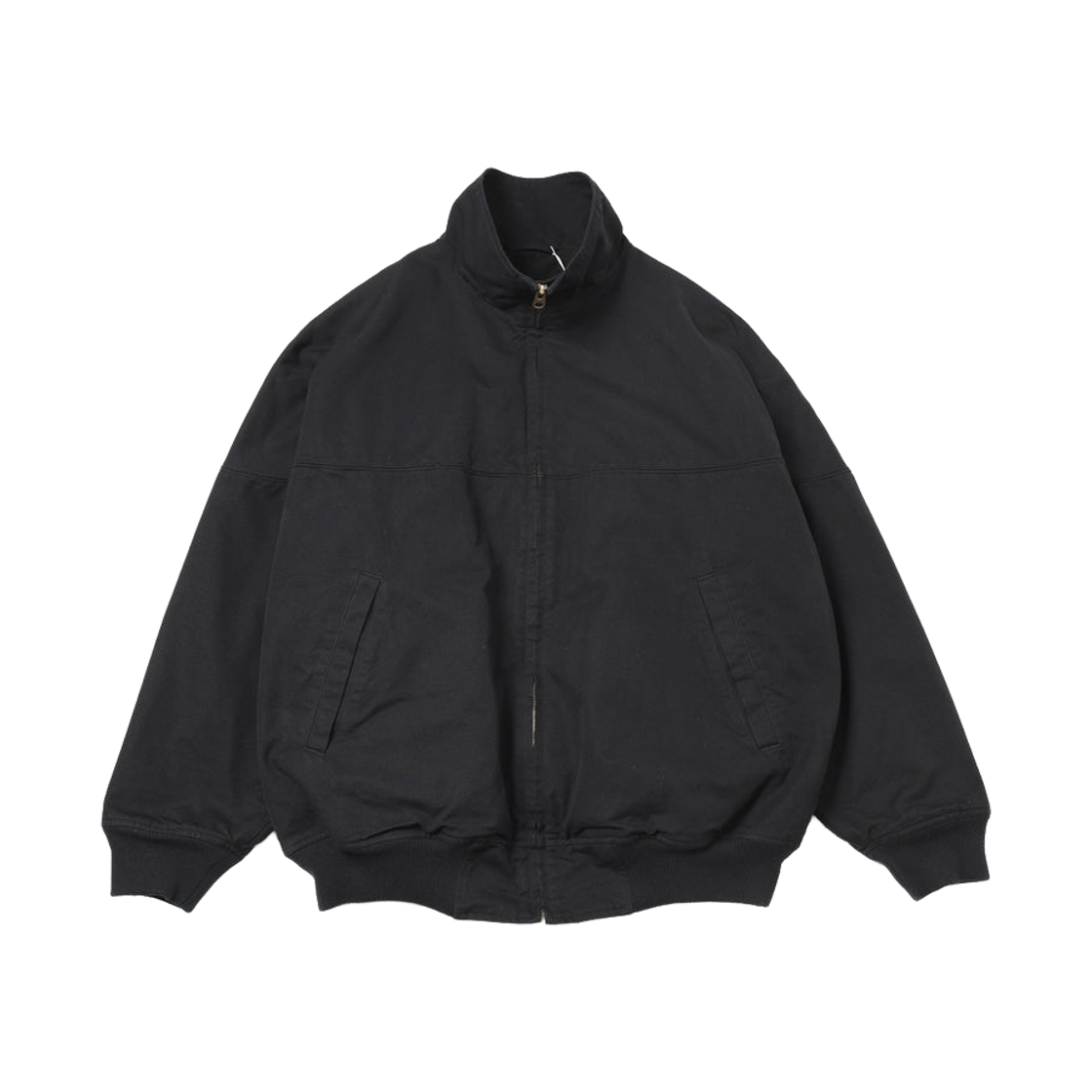 코모리 포스트 워크 트윌 캡 숄더 블루종 블랙 - 26SS(Comoli Post Work Twill Cap Shoulder Blouson Black - 26SS)