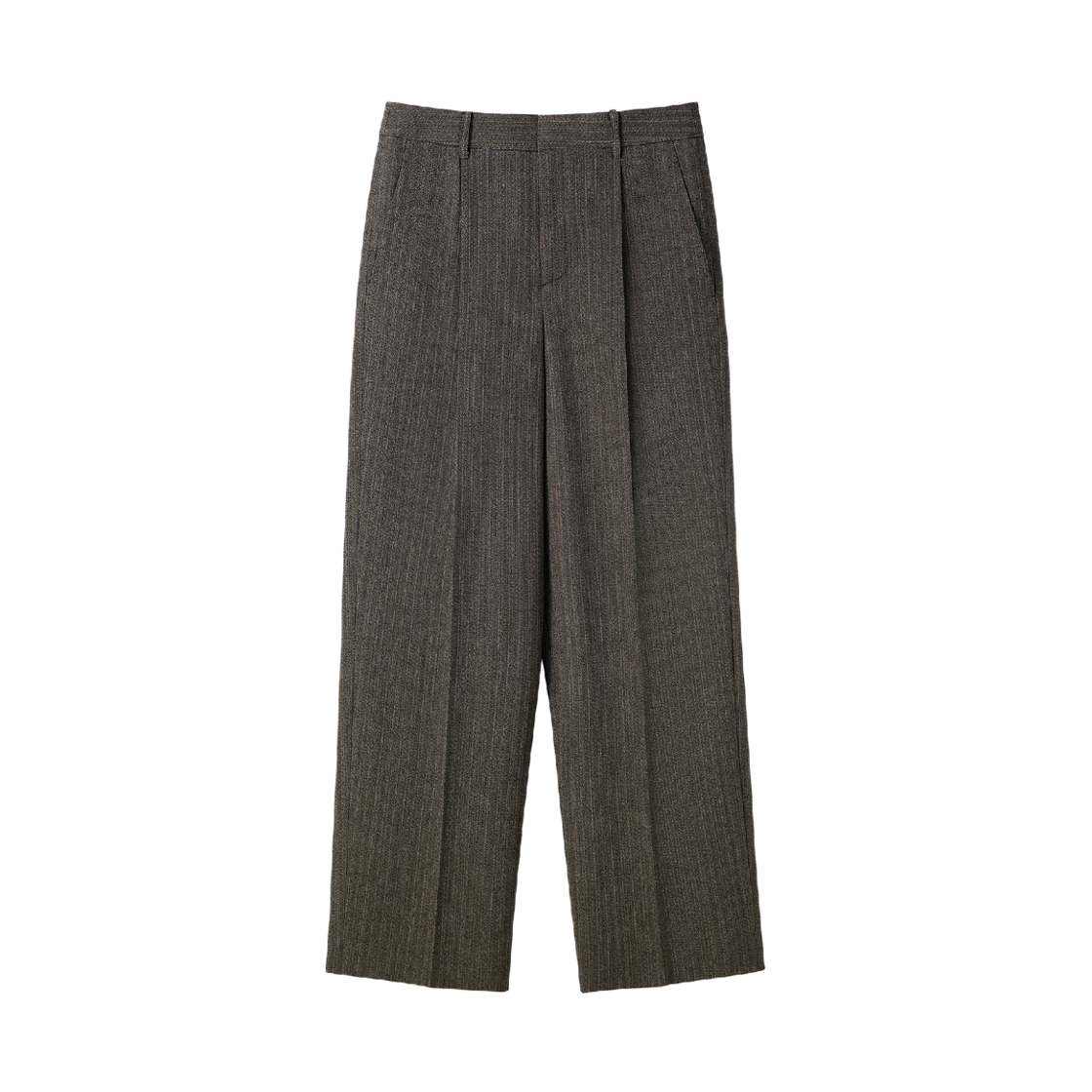 렉토 브로큰 해링본 수트 팬츠 다크 카키(Recto Broken Harringbone Suit Pants Dark Khaki)