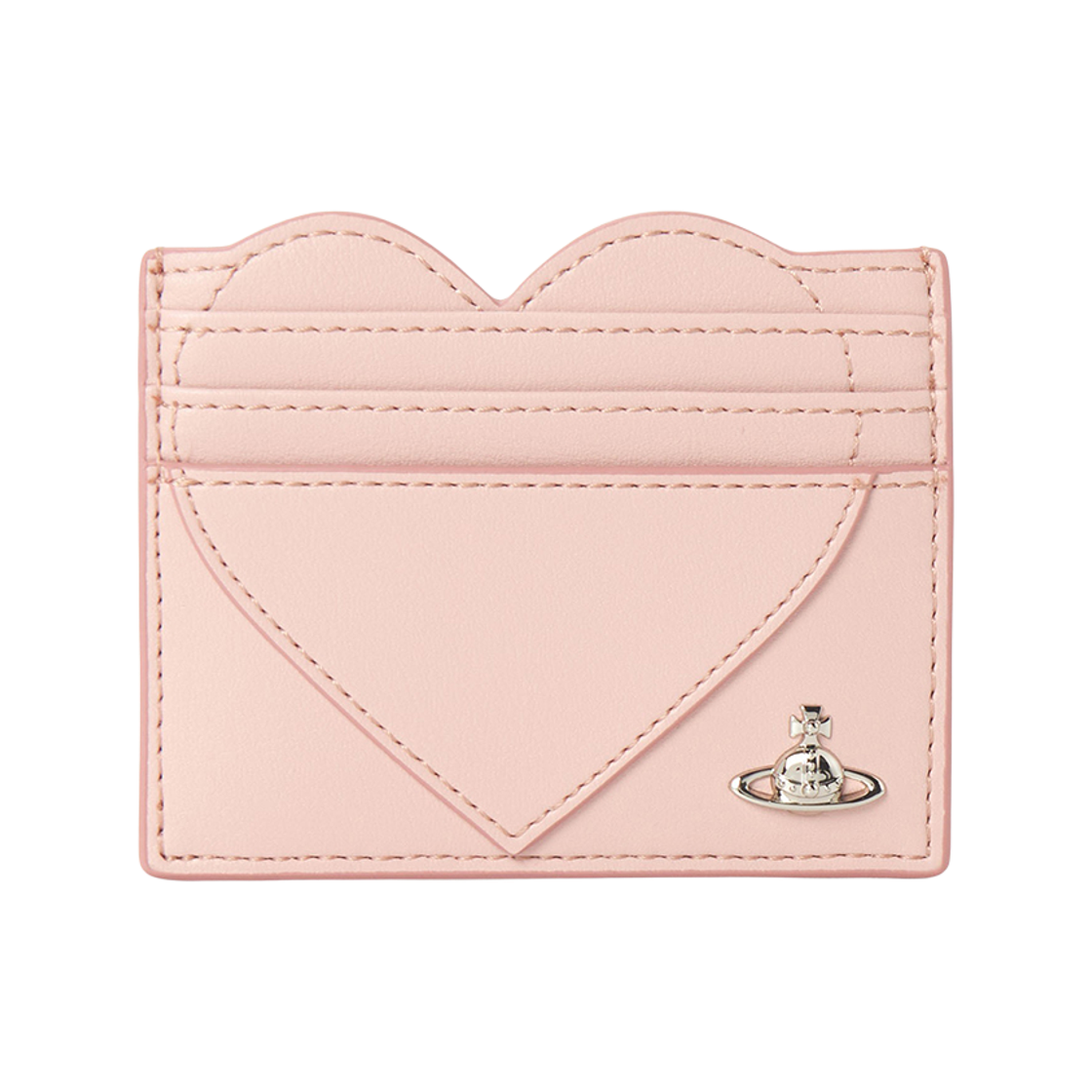 5403000MW-S0026-G405 Vivienne Westwood Heart Card Holder Pink