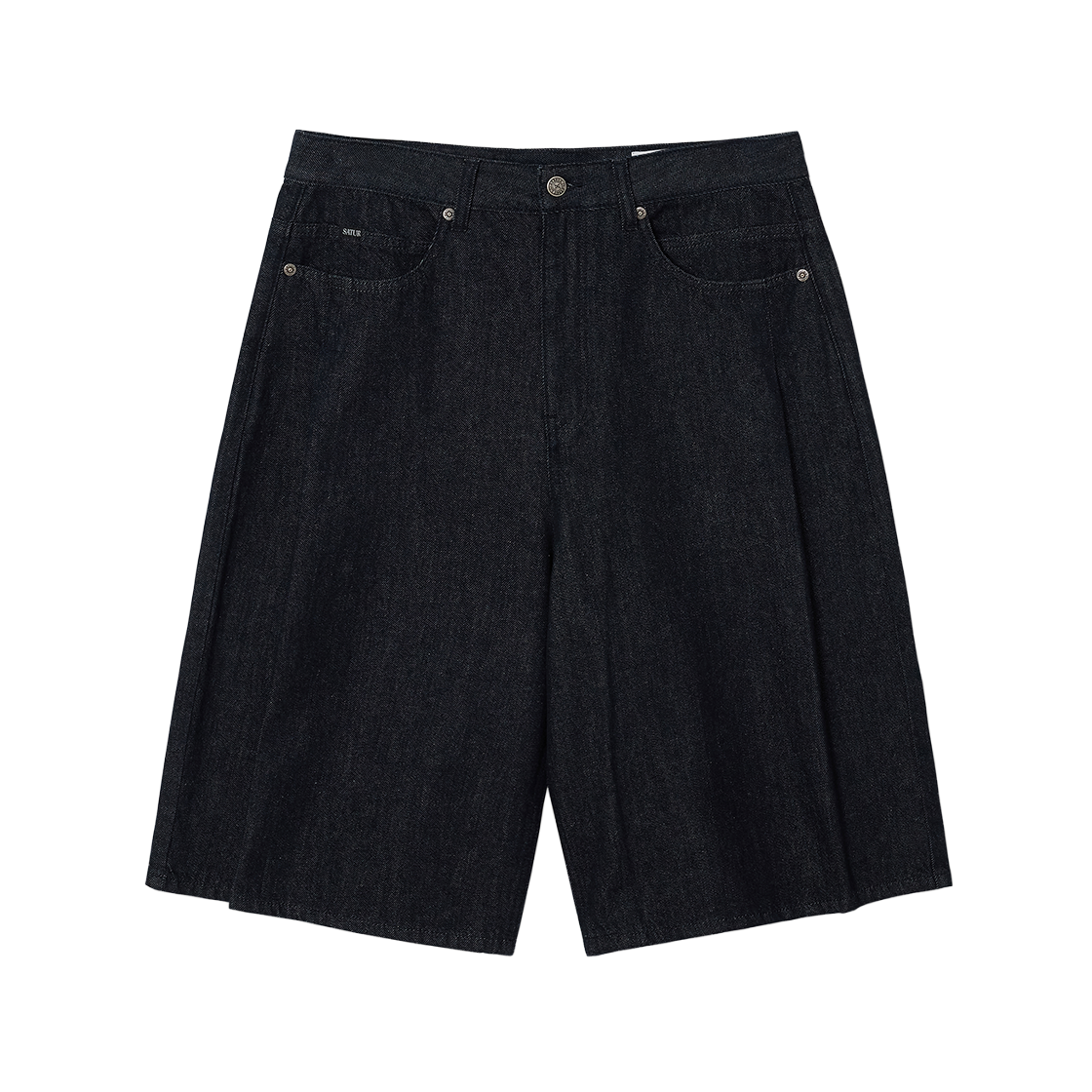 [사은품 증정] 세터 플리츠 버뮤다 인디고 데님 쇼츠 인디고