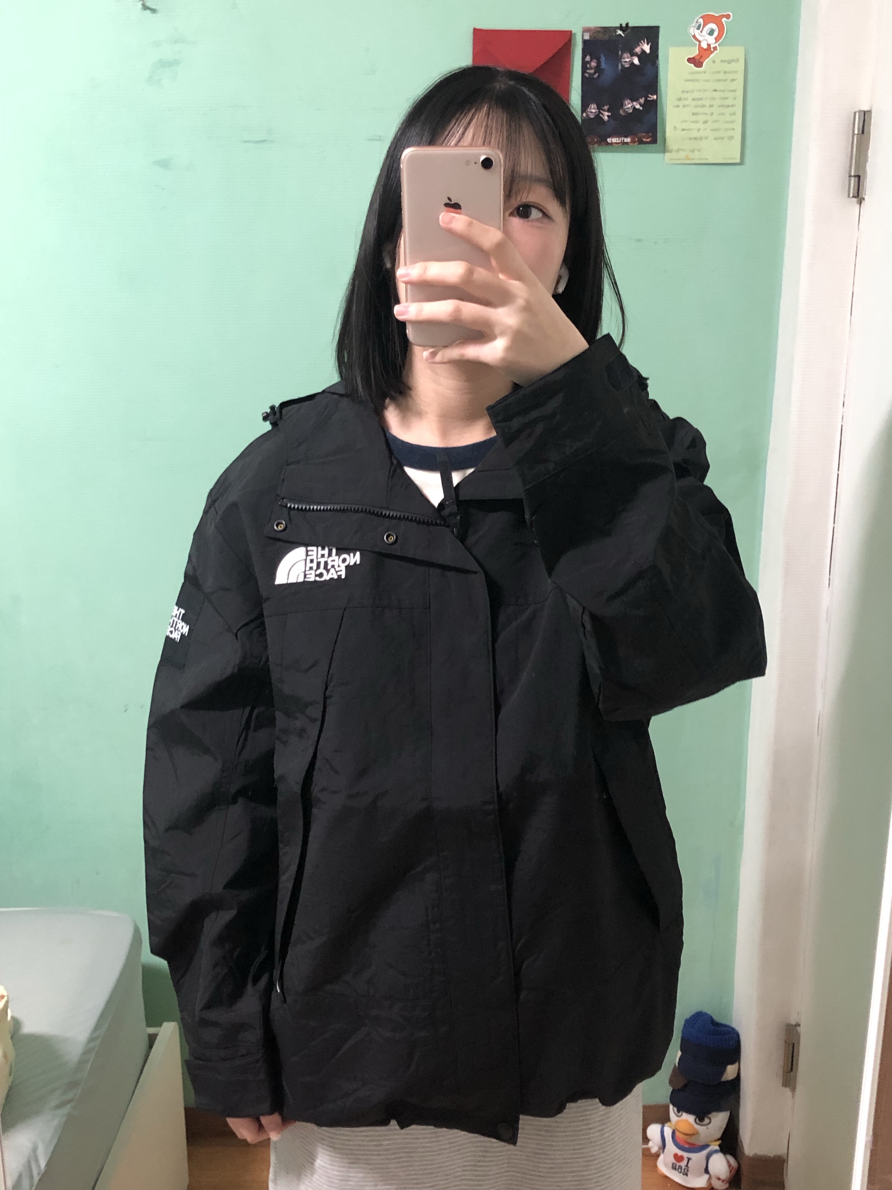The North Face White Label Martis Jacket Black 착용 스타일 - 1