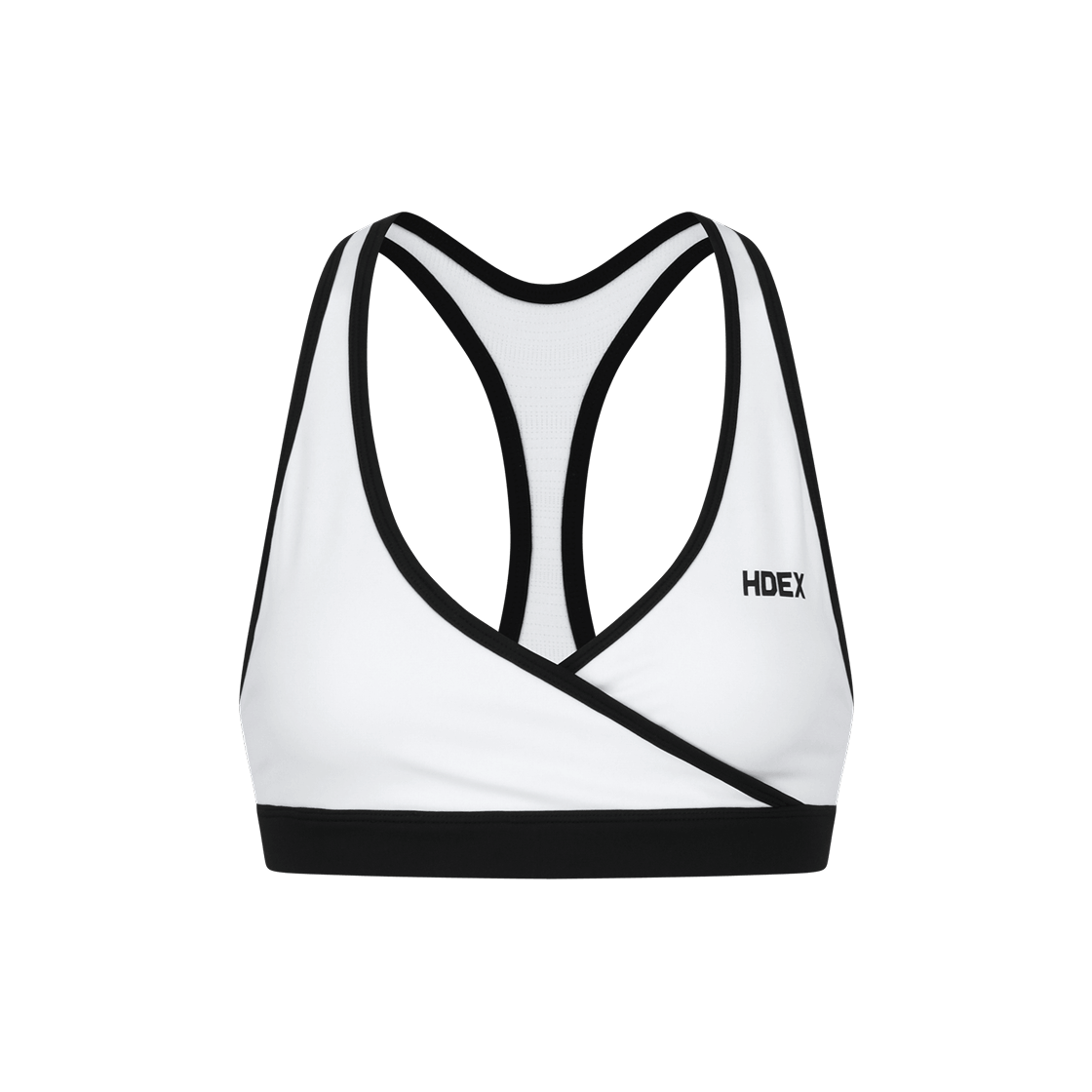 H1AM1WSBT060WH HDEX Support Cross Line Bra Top White