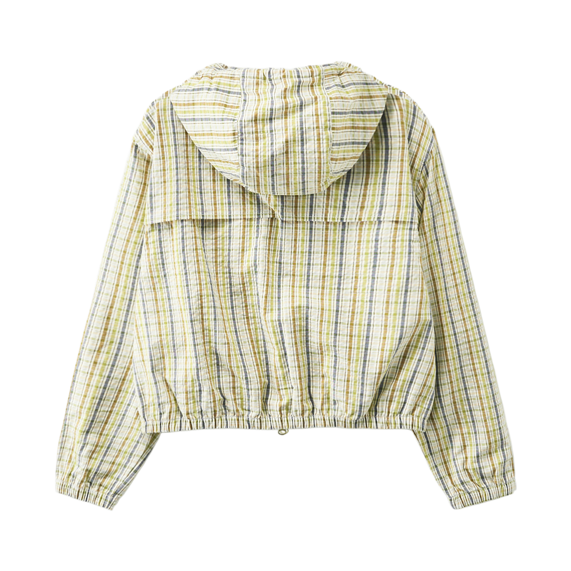 [사은품 증정] 세터 우먼 크롭 후드 체크 자켓 올리브 그린([사은품 증정] SATUR W Crop Hood Check Jacket Olive Green) - 2