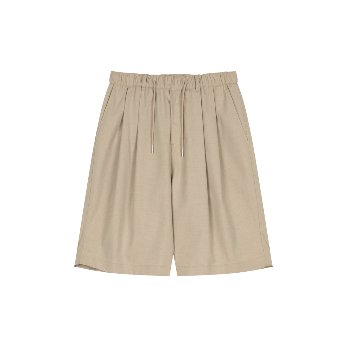 지오송지오 컬렉션 와이드 폴드 크롭 팬츠 베이지 BI3PT312BE(ZIOSONGZIO COLLECTION Wide Fold Crop Pants Beige) - 1