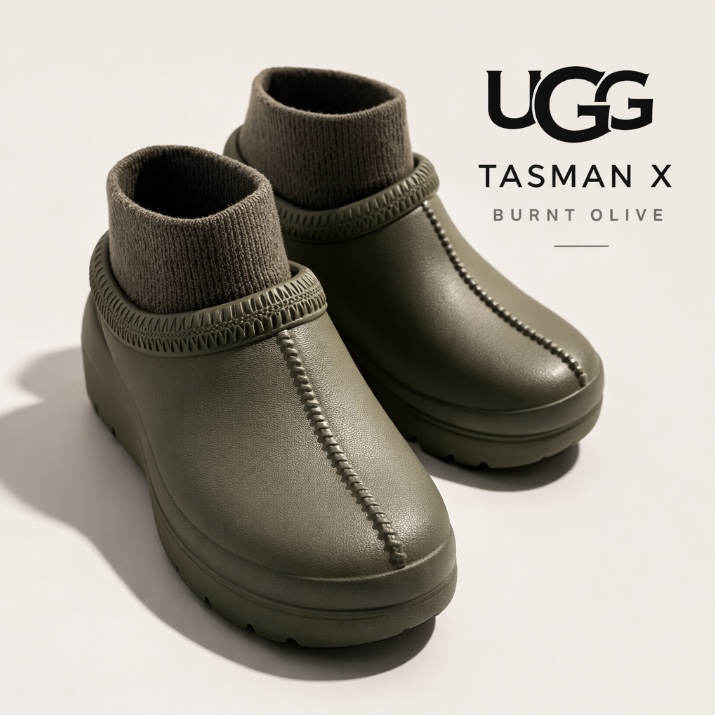 (W) UGG Tasman X Burnt Olive 착용 스타일