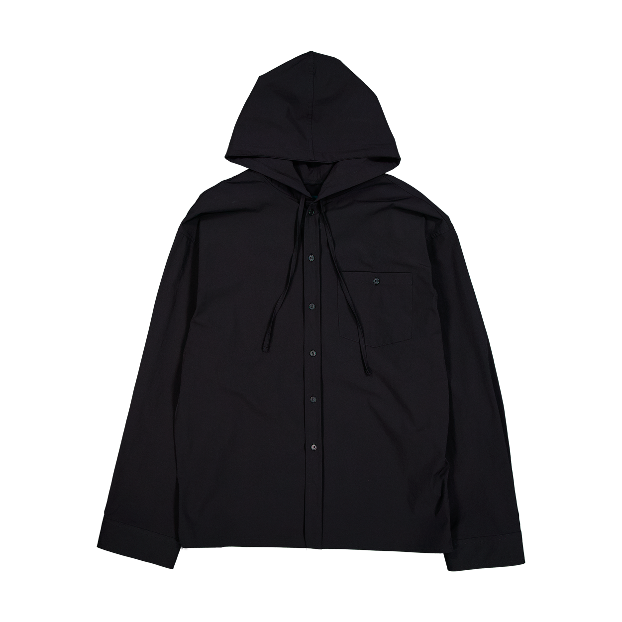 언더마이카 벡터 후드 셔츠 블랙