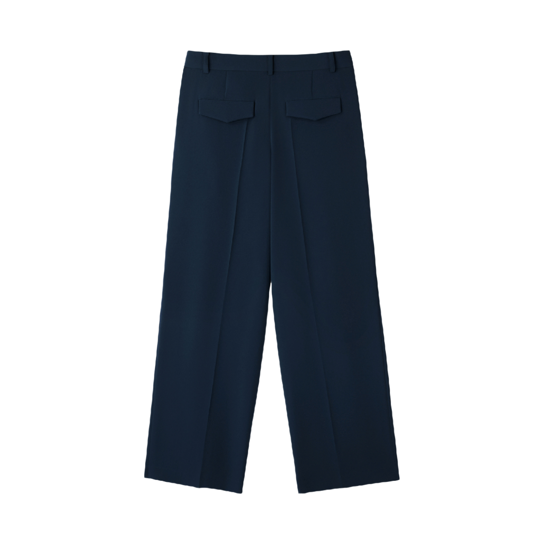 렉토 플루이드 턱 디테일 수트 팬츠 다크 네이비(Recto Fluid Tuck Detail Suit Pants Dark Navy)