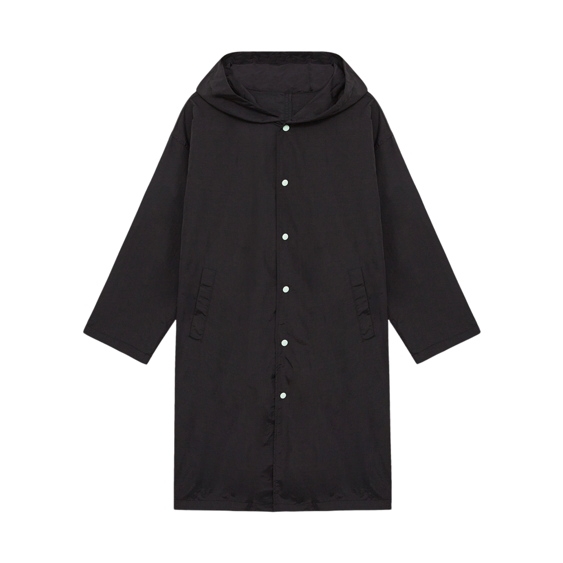 디스이즈파인 후디드 싱글 코트 블랙(THIS IS FINE Hooded Single Coat Black) - 3
