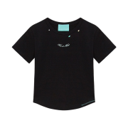THIS IS FINE Baby Cropped Tee Black
