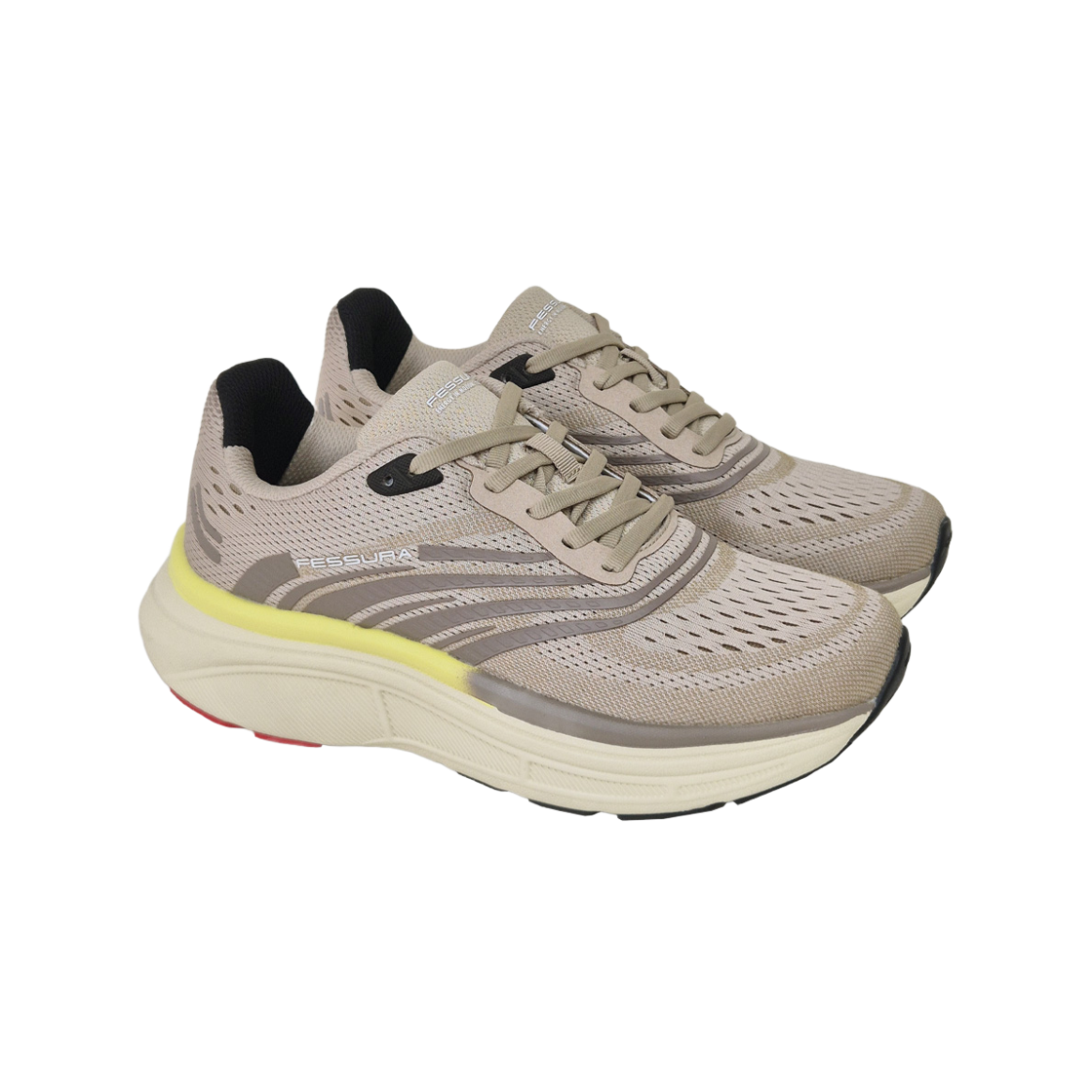 페슈라 우먼즈 SPEED 01 러닝화 베이지(FESSURA Womens SPEED 01 Running Shoes Beige) - 5